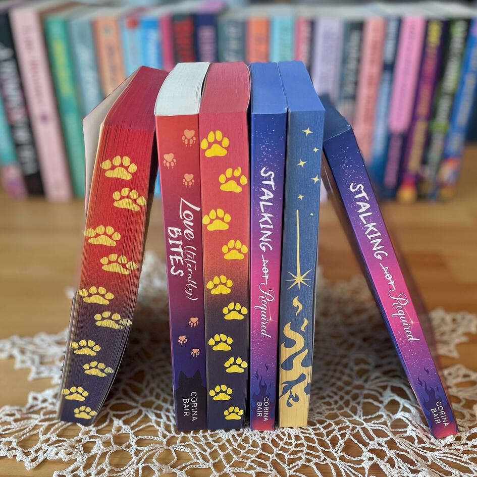 Dark blue sprayed edges with orange flames and yellow shooting star