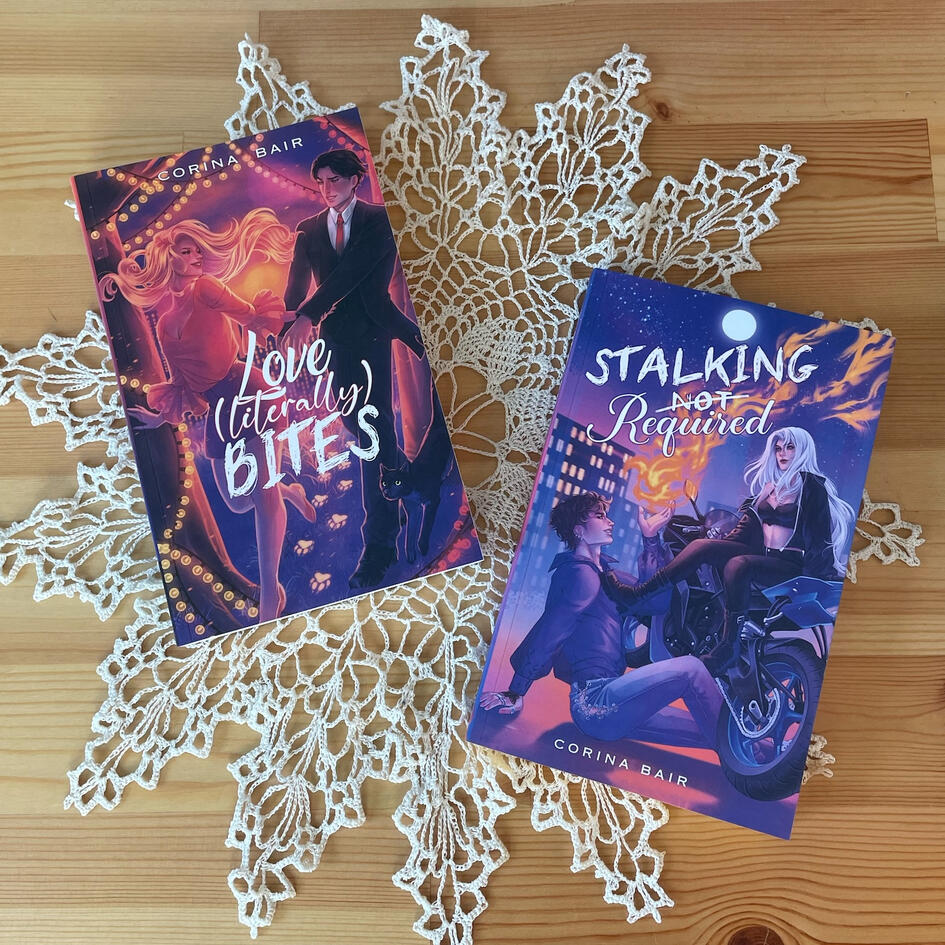Paperback Copy of Love (Literally) Bites + Stalking -Not- Required