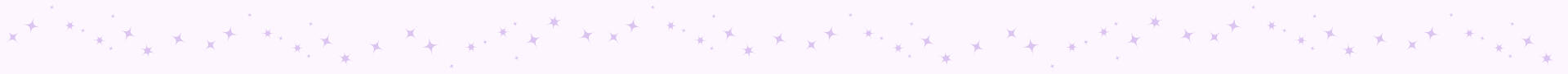 A line of lavender sparkles