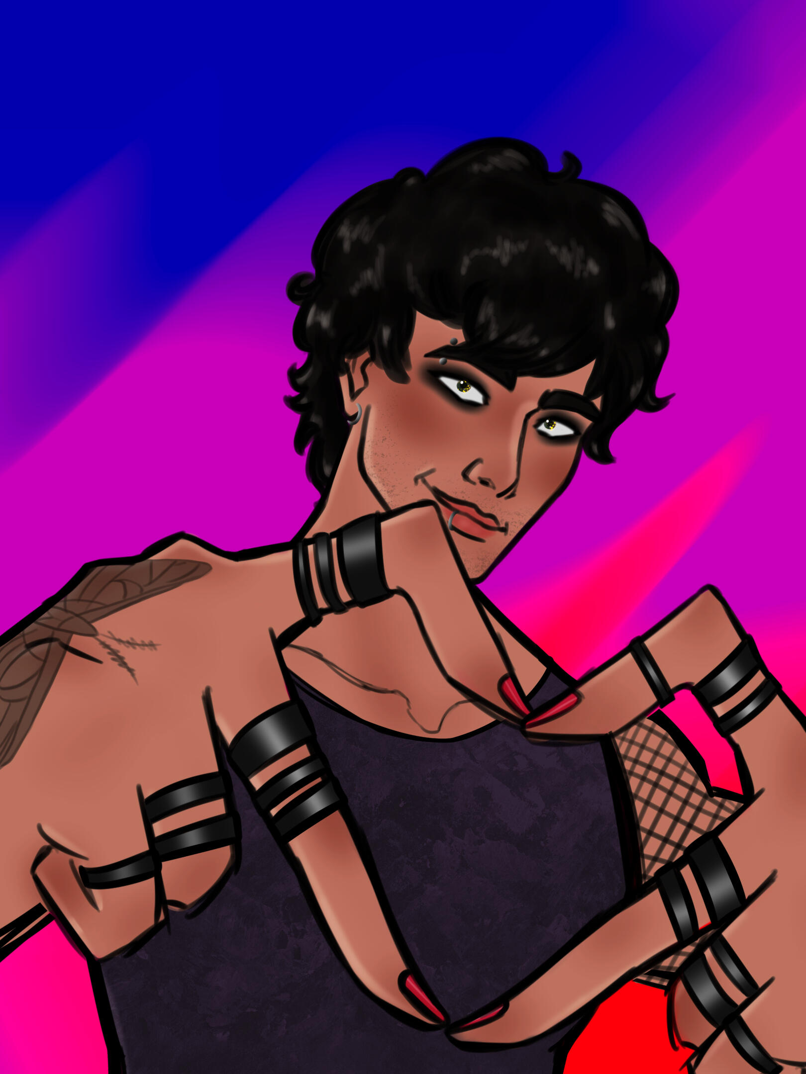 Ro Ro making a heart shape with his fingers